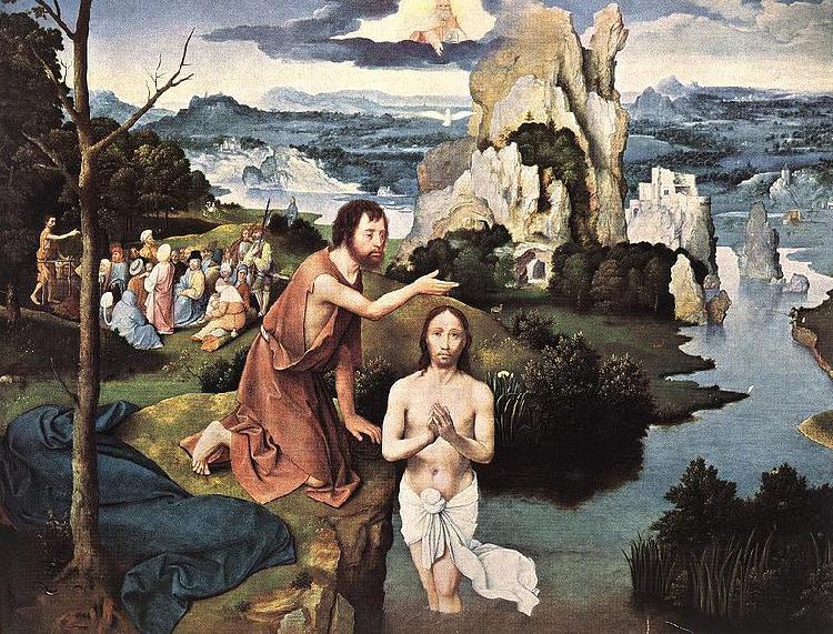 Joachim Patinir Baptism of Christ oil painting image